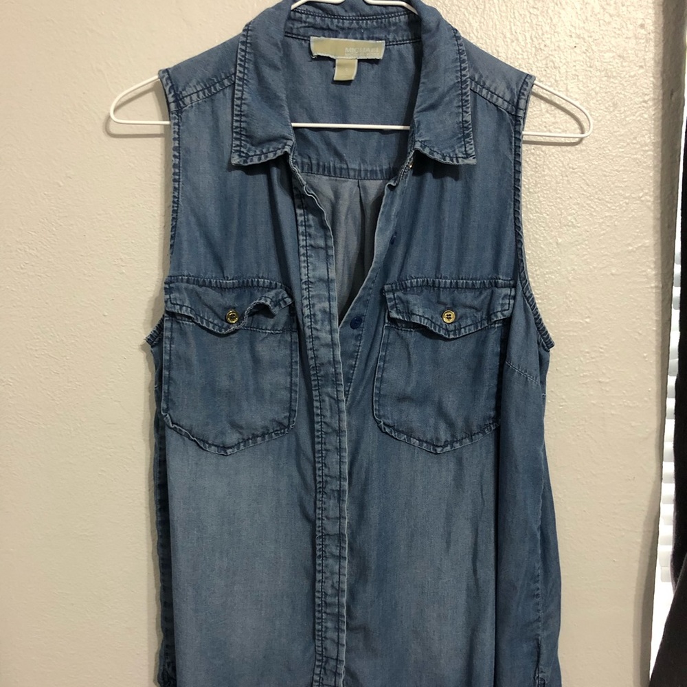 Jean button up